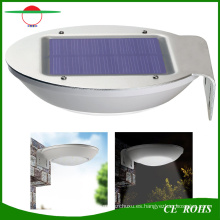 Nuevo estilo Radar Sensor de movimiento Dim Mode cubierta Solar Lights 16 LED Garden Wall Light Mini lámpara de calle